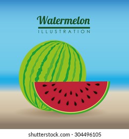 Fruits digital design, vector illustration 10 eps graphic