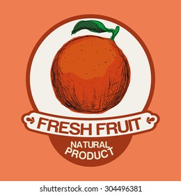Fruits digital design, vector illustration 10 eps graphic