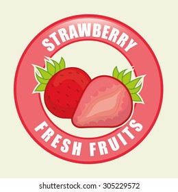 Fruits digital design, vector illustration eps 10.