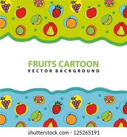 fruits drawing over white background. vector illustration