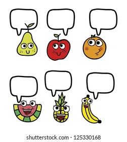 fruits drawing over white background. vector illustration