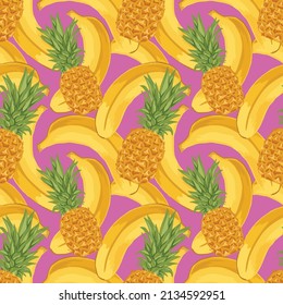 fruits drawing seamless background pattern