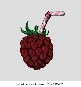 fruits drawn design, vector illustration eps10 graphic 