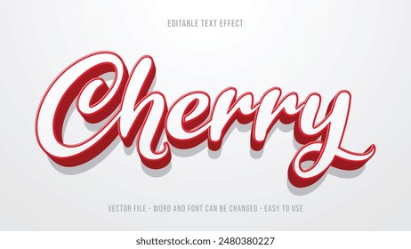 Fruits editable text effect, editable text 3d style