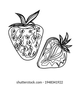 Fruits, exotic fruits, vegetarian - minimal thin line web icon set. Included the simple vector icons as mango, durian, rambutan, guava, tamarind, jackfruit. Outline icons collection.