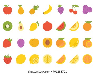 Fruits flat icon