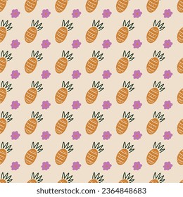 Fruits and flower Seamless Pattern Design