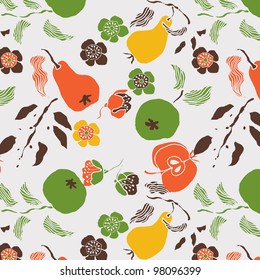 Fruits and Flowers Deco Tile