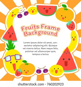 Fruits Frame Background