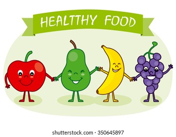 fruits fun you hand in hand