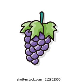 fruits grape doodle