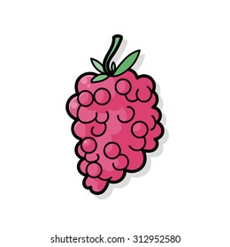 fruits grape doodle