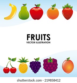 fruits graphic design , vector illustration