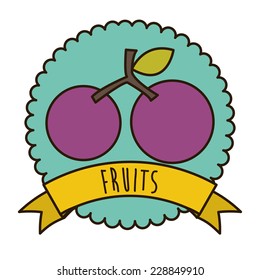 fruits graphic design , vector illustration