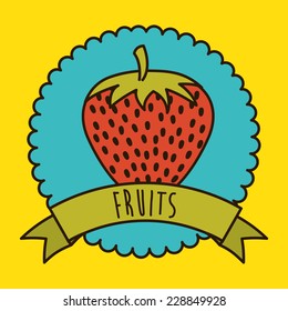 fruits graphic design , vector illustration