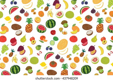 fruits graphic vector color pattern