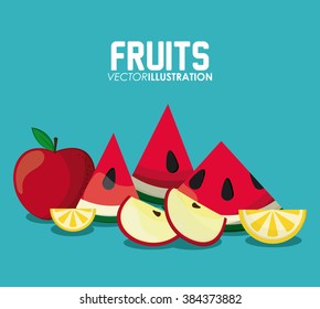 Fruits icon design 