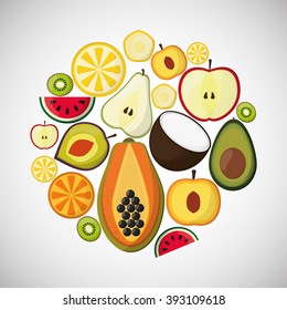 Fruits icon design