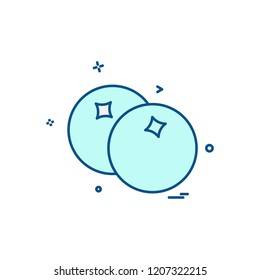 Fruits icon design vector