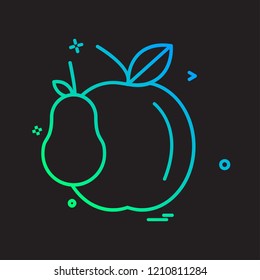 Fruits icon design vector