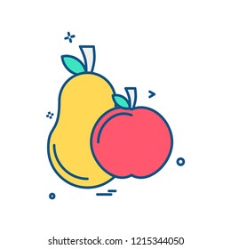 Fruits icon design vector