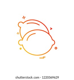 Fruits icon design vector