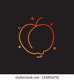 Fruits icon design vector