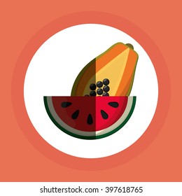 Fruits icon design, Vector illustration