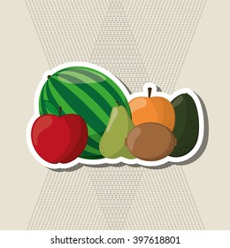 Fruits icon design, Vector illustration