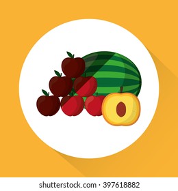 Fruits icon design, Vector illustration