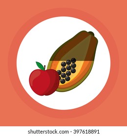 Fruits icon design, Vector illustration
