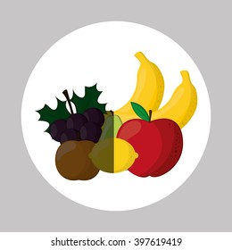 Fruits icon design, Vector illustration