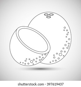 Fruits icon design, Vector illustration