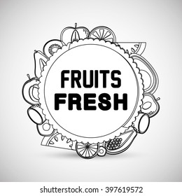 Fruits icon design, Vector illustration