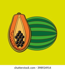 Fruits icon design, vector illustration