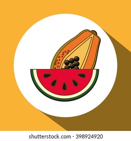 Fruits icon design, vector illustration