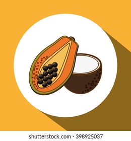 Fruits icon design, vector illustration