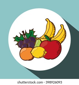 Fruits icon design, vector illustration