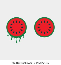Fruits icon and Fruit logo design fresh fruits tropical nature food vector illustration
