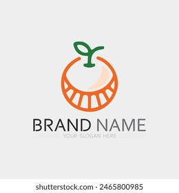 Fruits icon and Fruit logo design fresh fruits tropical nature food vector illustration