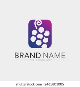 Fruits icon and Fruit logo design fresh fruits tropical nature food vector illustration