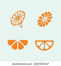 Icono de frutas y diseño de logotipo de frutas frescas Ilustración vectorial de alimentos de naturaleza tropical