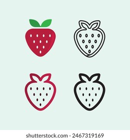 Icono de frutas y diseño de logotipo de frutas frescas Ilustración vectorial de alimentos de naturaleza tropical