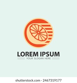 Icono de frutas y diseño de logotipo de frutas frescas Ilustración vectorial de alimentos de naturaleza tropical