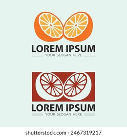 Icono de frutas y diseño de logotipo de frutas frescas Ilustración vectorial de alimentos de naturaleza tropical