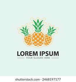 Fruits icon and Fruit logo design fresh fruits tropical nature food vector illustration