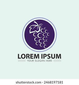 Fruits icon and Fruit logo design fresh fruits tropical nature food vector illustration