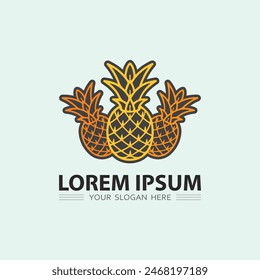 Fruits icon and Fruit logo design fresh fruits tropical nature food vector illustration