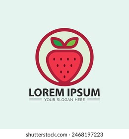 Fruits icon and Fruit logo design fresh fruits tropical nature food vector illustration