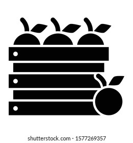 fruits icon glyph vector design